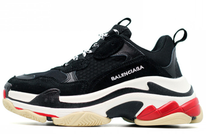 Кроссовки Balenciaga Triple S Black White 483513W06E11000 черные