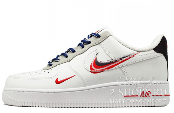 Кроссовки Nike Air Force 1 Low Time Capsule White  белые, кожаные