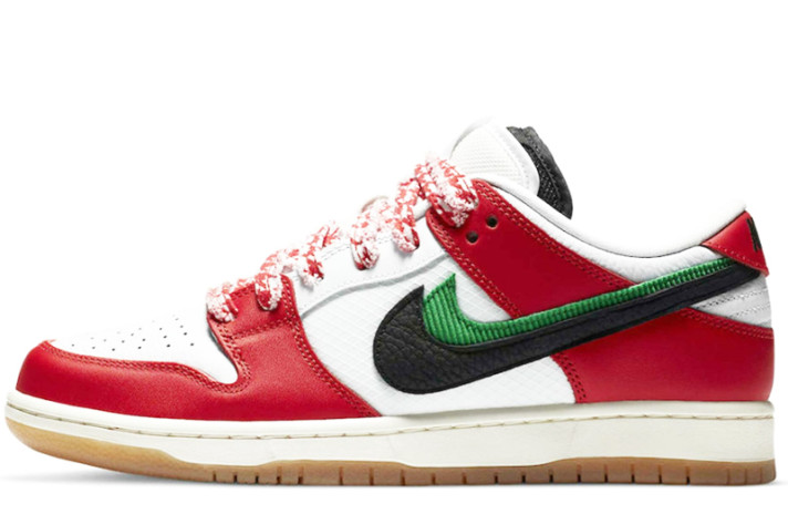Кроссовки Nike Dunk SB Low Habibi Frame Skate CT2550-600 белые, красные