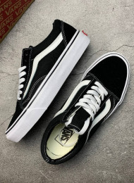 Кеды Vans Old Skool Black White Classic живое фото 2