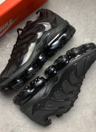 Кроссовки Nike VaporMax Plus All Black живое фото 1